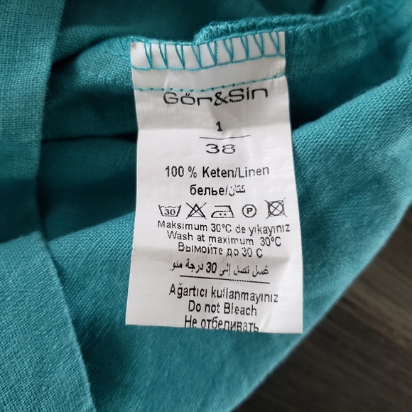 Gor & Sin Linen Apron Style Dress - Picture 3 of 7